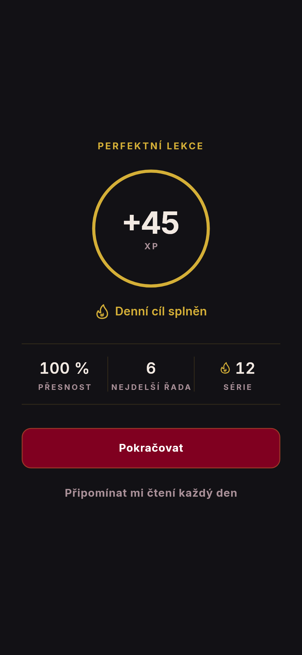 Oslava dokončené lekce