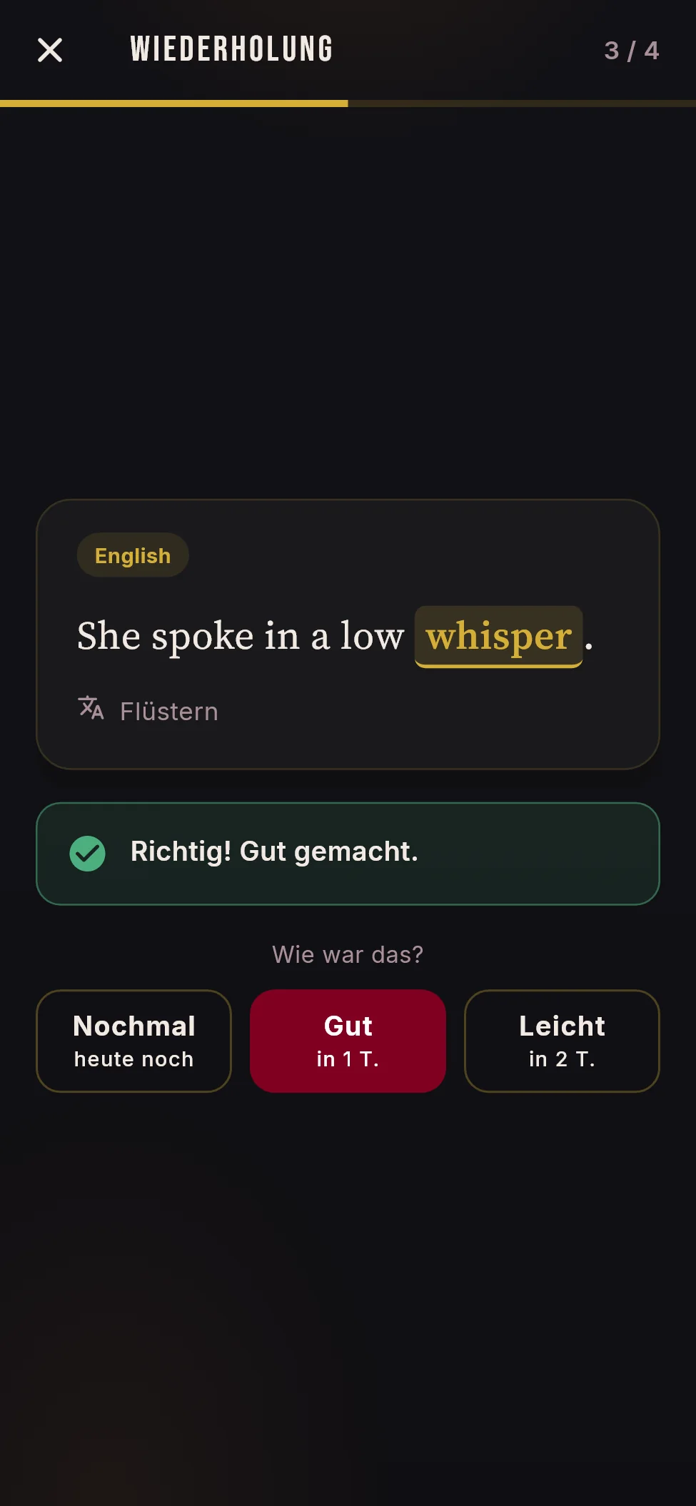 Wiederholung mit Kombo