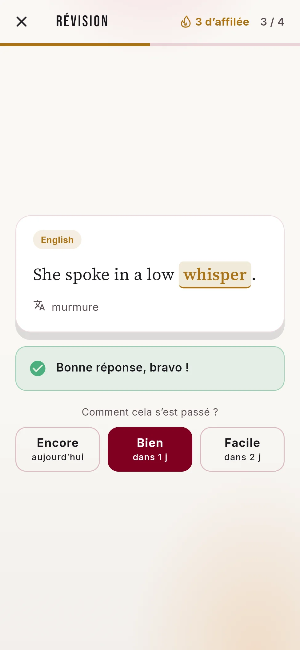 Révision en thème clair